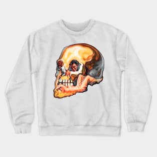 Skull Mad Scientist Doctor Horror Comic Retro Vintage Crewneck Sweatshirt